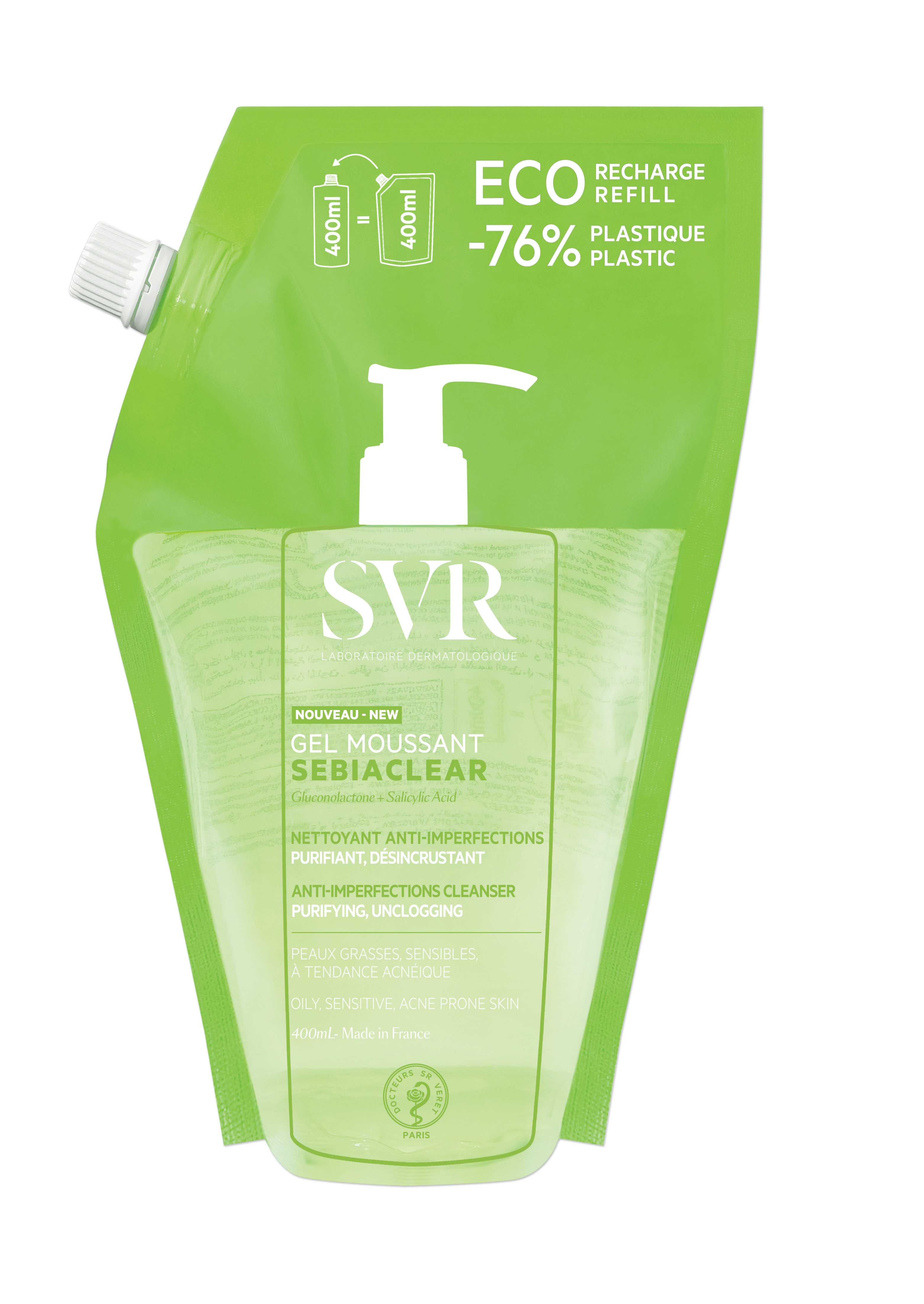 SEBIACLEAR GEL MOUSSANT REFIL 